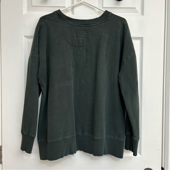 Forest Green Oversized Crewneck Sweater - Picture 8 of 11